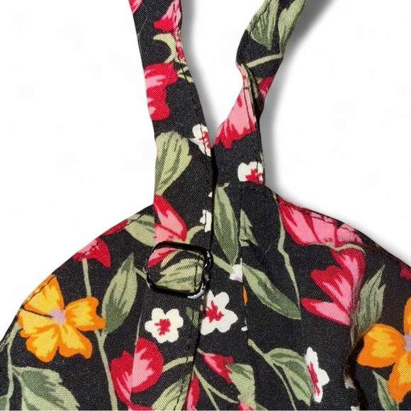Old Navy Floral Dress - women’s size small - black and colorful floral - Picture 4 of 7